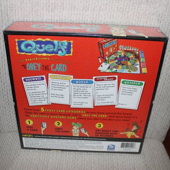 3/$77❤️QUELF board game - Where You Obey The Card - Unpredictable Party Game - Picture 3 of 7